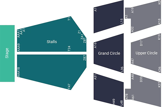 Bristol Hippodrome Bristol Seating Plan