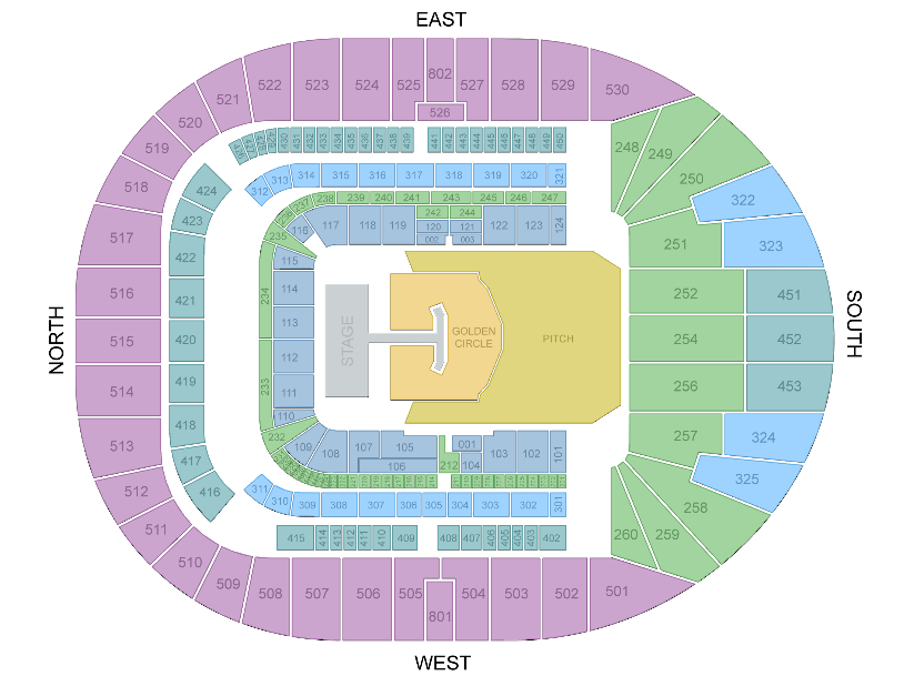 Tottenham Hotspur Stadium London Seating Plan